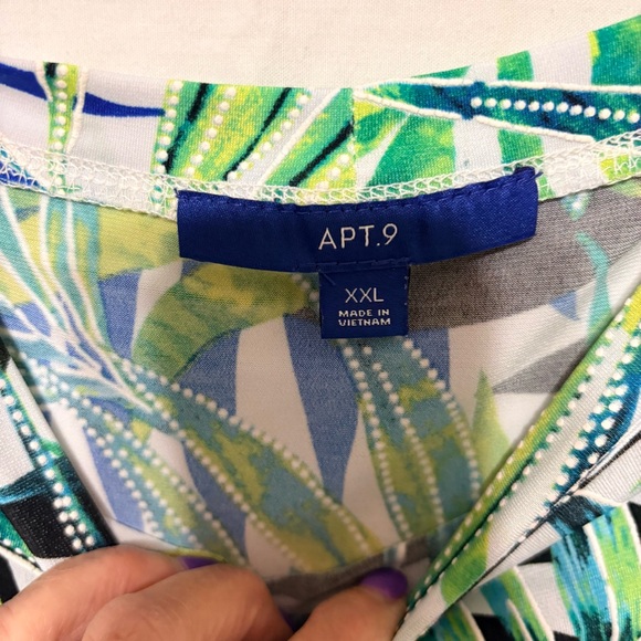 Apt 9 tropical print sleeveless swing dress. - Picture 4 of 10